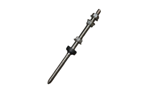 Solar panel hanger bolt for solar panel rails into WOOD.