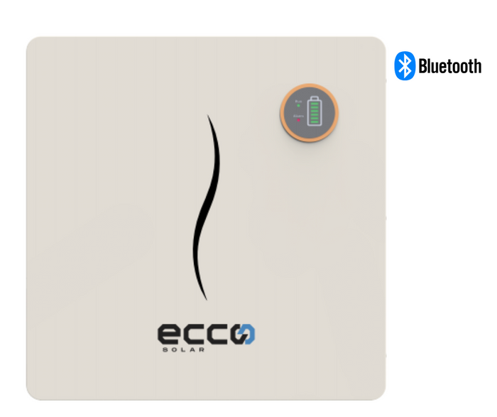 ECCO ELV51100 51.2V Lithium battery with 100Ah 5.12kWh (built-in Bluetooth) for floor stand or wall-mount