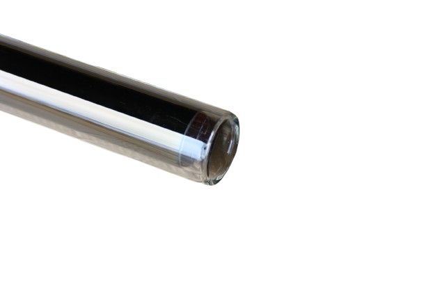 Evacuated tubes suitable for low-pressure solar geyser applications.