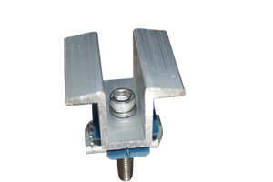 Solar panel Aluminium U-type MID-clamp bracket for P2000-galvanised or Aluminium solar panel mounting rails.