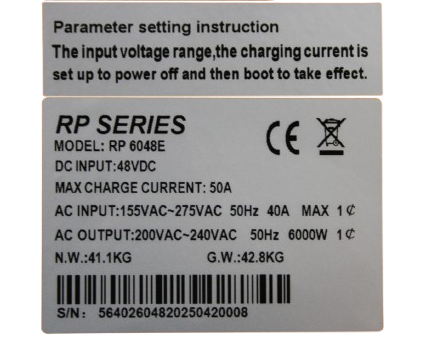 6kW LOW FREQUENCY 48V Pure sine wave inverter with seperate 6kW LOW FREQUENCY 48V Pure sine wave inverter with seperate