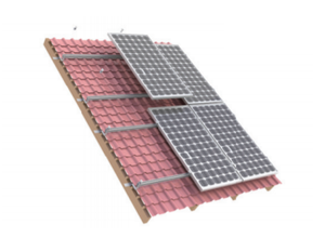 Solar Panel Mounting Kit - Tile Roof - Brandering Mount