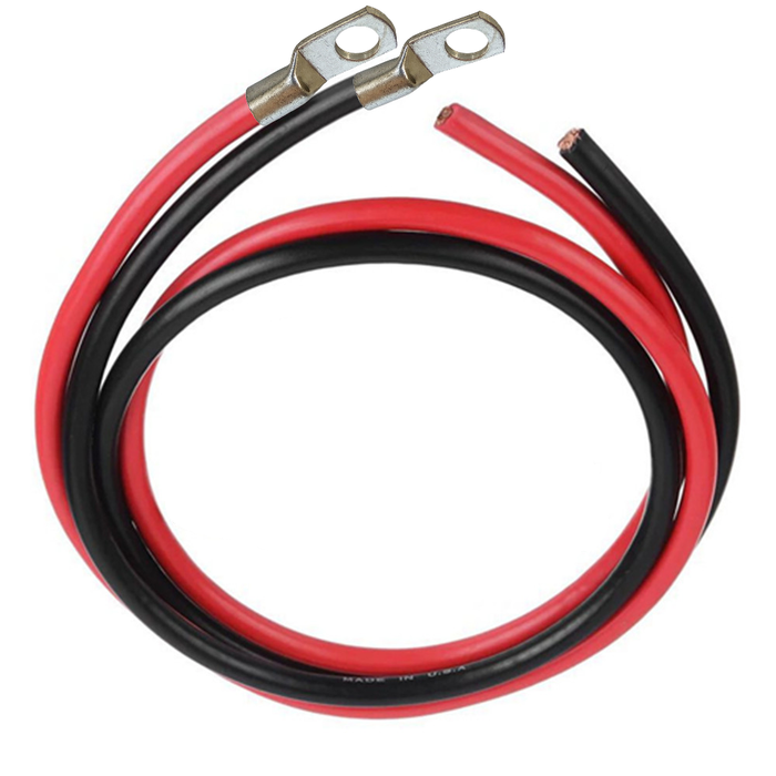 Battery Cable  - 2m with lugs on one end